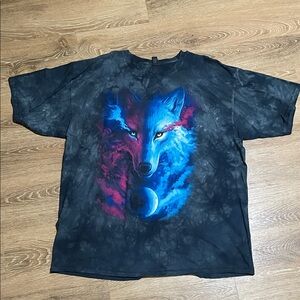 The Mountain Cosmic Wolf Graphic Shirt Men’s size 3XL